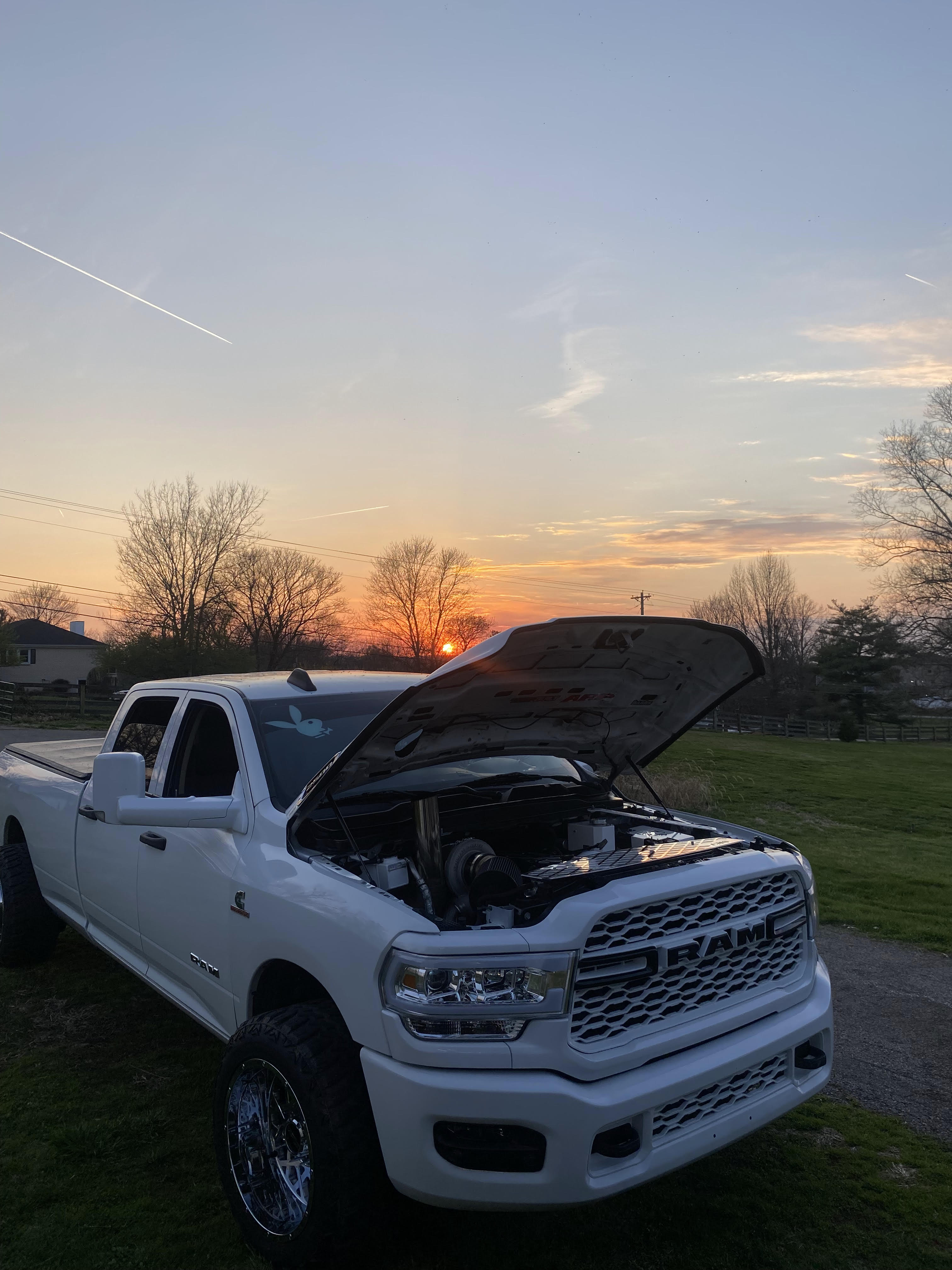 Diesel truck burnout